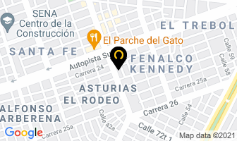 Mapa de Recreo Entretenimiento en Cali