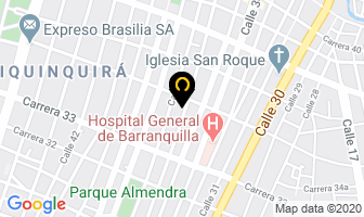 Mapa de Rectificadora Universal De La Costa Ltda. en Barranquilla