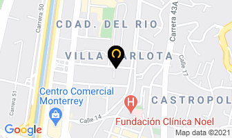 Mapa de Red Mail en Medellín