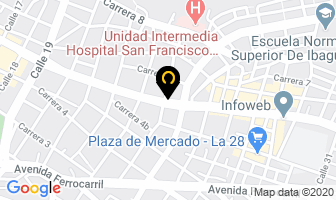 Mapa de Redetrans en Ibagué