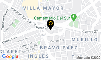 Mapa de Reencauchadora M Y M. en Bogotá D.C