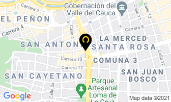 Mapa de Reflejar Espiritual E.u. en Cali