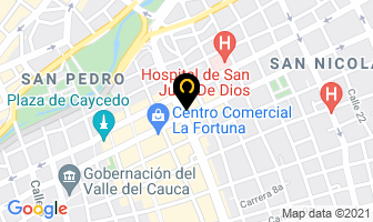 Mapa de Refrescos Carlitos en Cali