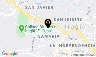 Mapa de Refrescos Omery en Medellín