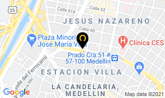Mapa de Refrigeración La 58 en Medellín