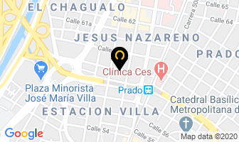 Mapa de Refrigeraciones Cossio en Medellín