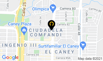 Mapa de Refrigración Guadalupe en Cali