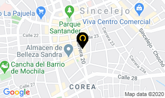 Mapa de Refririarte E.u. en Sincelejo