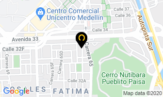 Mapa de Regiservice en Medellín