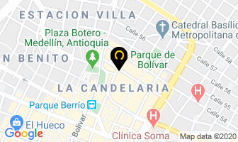 Mapa de Relojes Publicitarios.com.co en Medellín