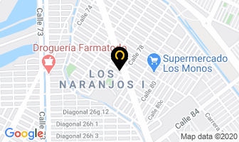 Mapa de Remodelar Aluminios en Cali