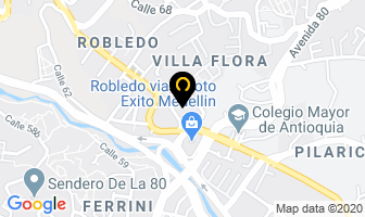 Mapa de Rempta Contadores en Medellín