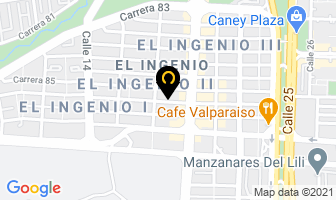 Mapa de Rent A Car Milenio en Cali