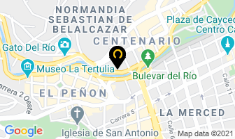 Mapa de Renta Autos del Valle en Cali
