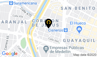 Mapa de Repiñones Ltda. en Medellín