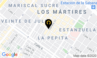 Mapa de Representaciones Edgar García en Bogotá D.C