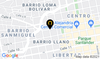 Mapa de Representaciones Gerardo Arias E.u en Cúcuta