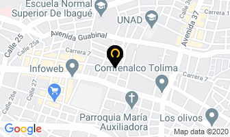 Mapa de Representaciones Informáticas Ltda. en Ibagué
