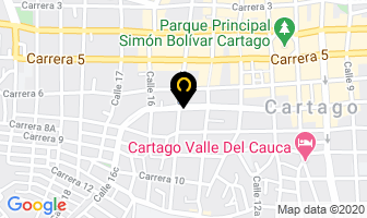 Mapa de Representaciones J J Ltda en Cartago