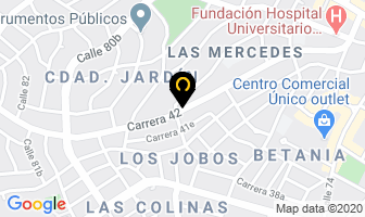 Mapa de Representaciones Narvel en Barranquilla
