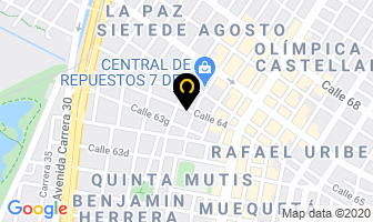 Mapa de Repuestos Peugeot en Bogotá D.C