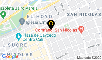Mapa de Repuestos Y Electrónica Del Valle en Cali