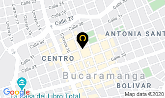Mapa de Residencia Continental en Bucaramanga