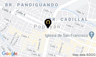 Mapa de Residencias Barichara en Popayán