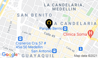 Mapa de Residencias Carusso en Medellín