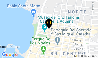 Mapa de Residencias El Hogar en Santa Marta