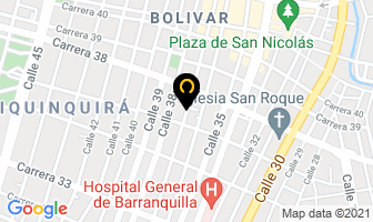 Mapa de Residencias La Red en Barranquilla
