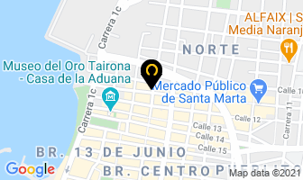Mapa de Residencias Marly en Santa Marta