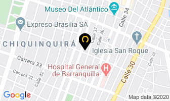 Mapa de Residencias Miramar en Barranquilla
