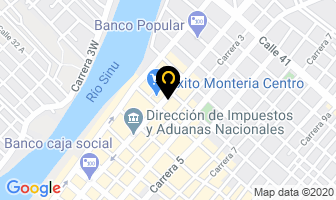 Mapa de Residencias Nubia en Montería