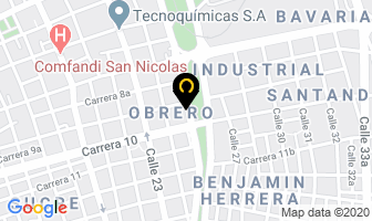Mapa de Residencias Palmetto en Cali