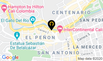 Mapa de Residencias Paris en Cali