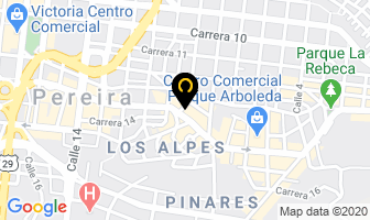 Mapa de Restaurante Arepeto en Pereira