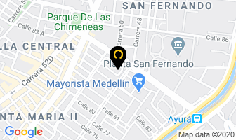 Mapa de Restaurante Bar La Báscula en Medellín