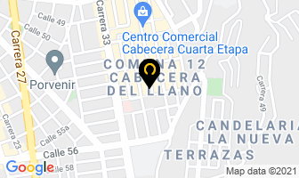 Mapa de Restaurante Bareke en Bucaramanga