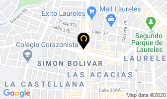 Mapa de Restaurante Bau en Medellín