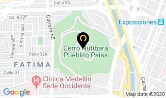 Mapa de Restaurante Cacique Nutibara en Medellín