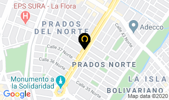 Mapa de Restaurante Carbones Y Parrilla en Cali