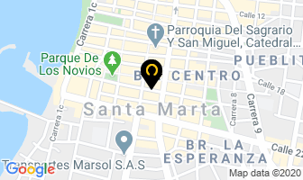 Mapa de Restaurante Colonial en Santa Marta