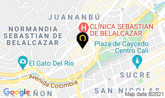 Mapa de Restaurante Con Ganas en Cali