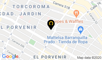 Mapa de Restaurante Ejecutivo en Barranquilla