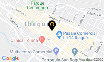 Mapa de Restaurante El Comercio en Ibagué