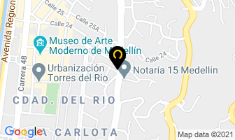 Mapa de Restaurante El Mesón en Medellín