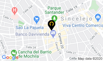 Mapa de Restaurante El Mesón De La 22 en Sincelejo