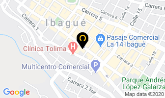 Mapa de Restaurante el profesor en Ibagué