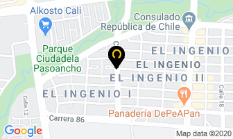 Mapa de Restaurante Italiano Cascade en Cali